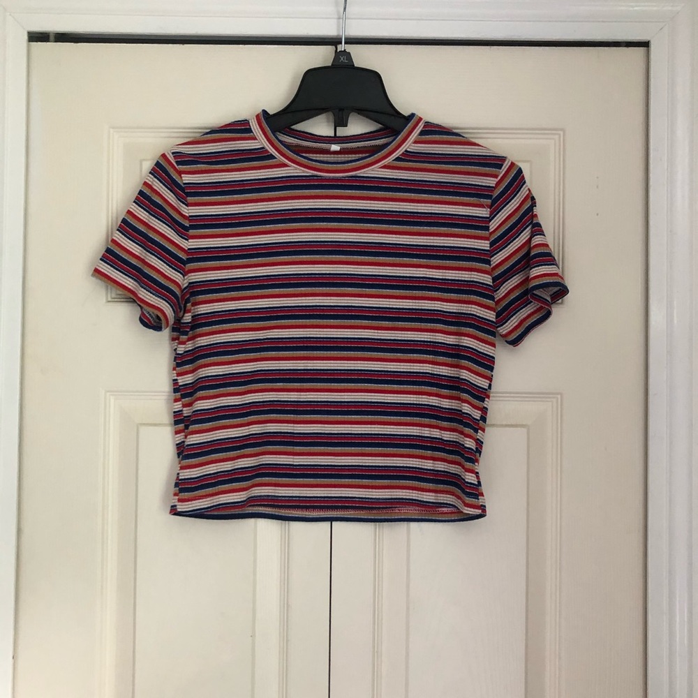 thrifted striped tee